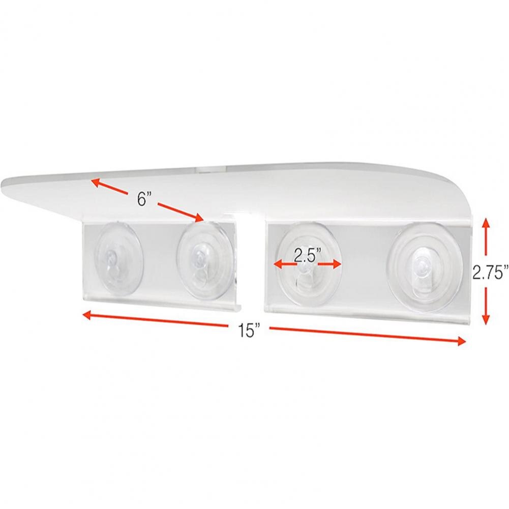 Garden Veg Bonsai Suction Cup Acrylic Ledge Window Shelf Bathroom Display Rack