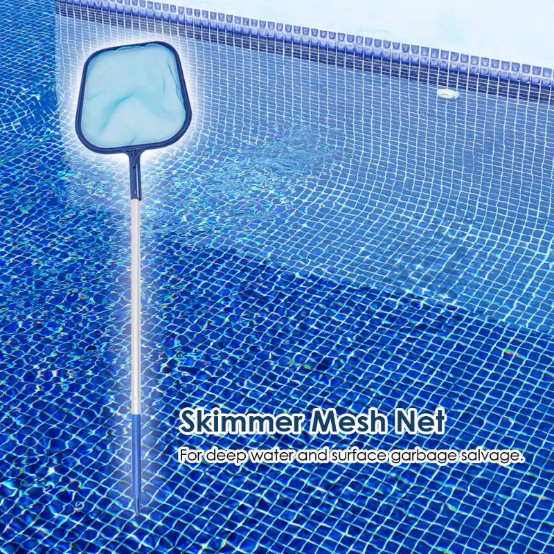 Blad Skimmer Mesh Netto Professionele Cleaner Zwembad Vijver Bad Schoonmaken Toolsl met Verstelbare 1.5m Telescopische Stang