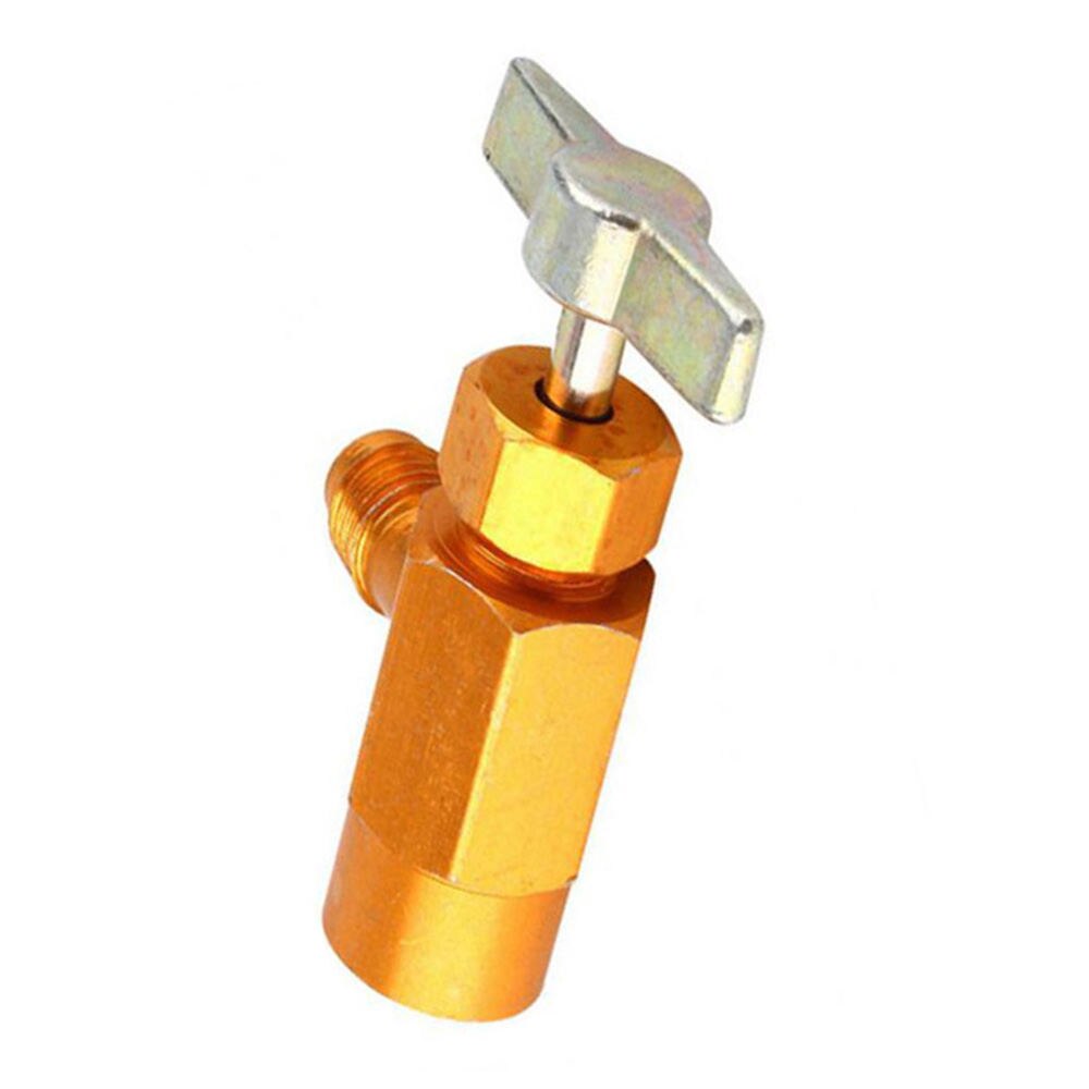 Air Conditioner Refrigerant Bottle Opener Dispensing 1/4" Thread Valve Thread