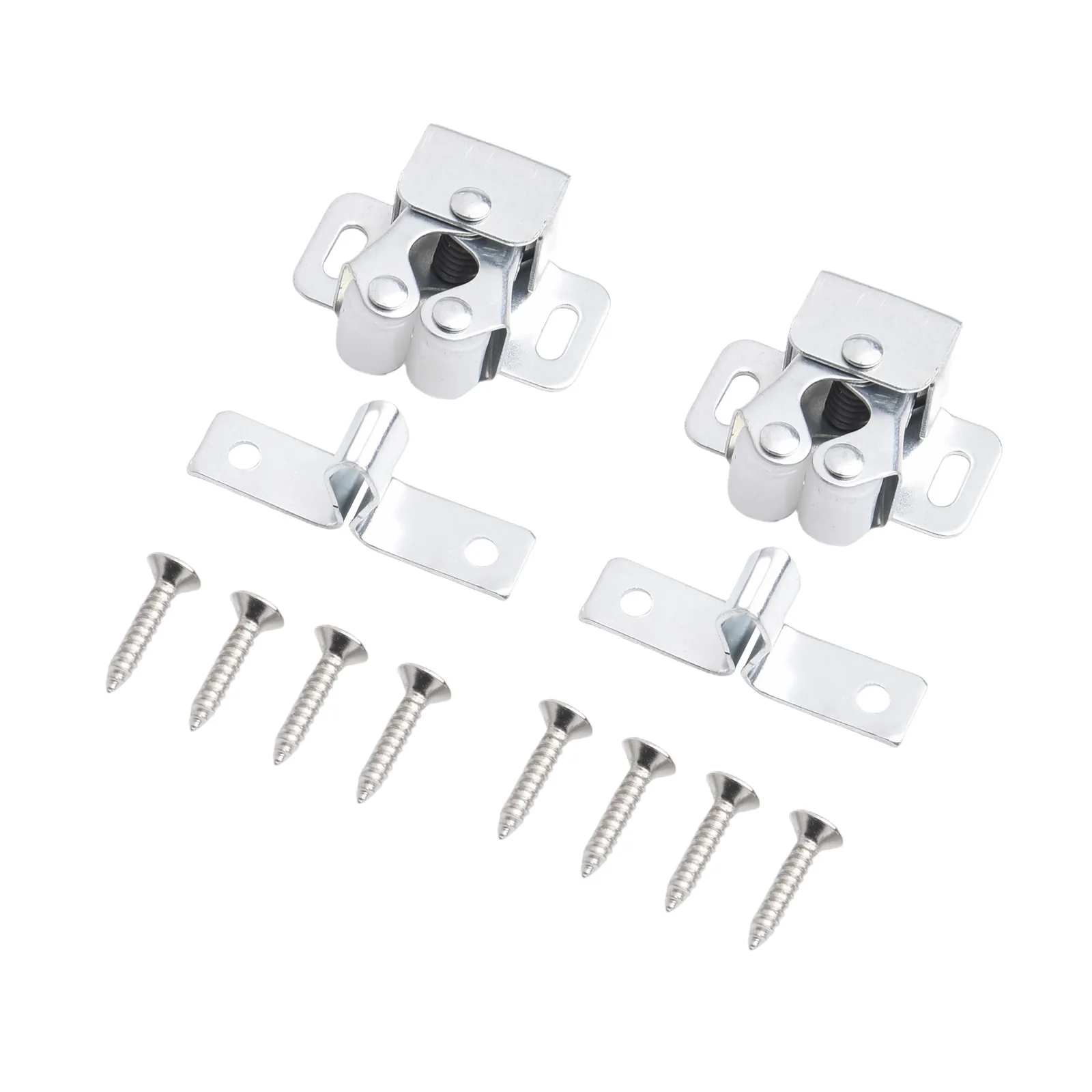 2X Iron Cabinet Locks Push To Close System For Cabinets Drawers Universal Self-closing Chests Drawers Home Improvement Hardware