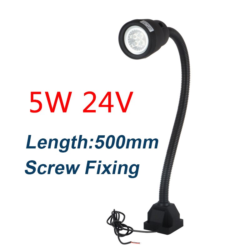LED Machine-outil lumière 24V 220V ampoule variable atelier CNC tour fraisage éclairage industriel LED Machine lampe: 5W 24V Screw Base