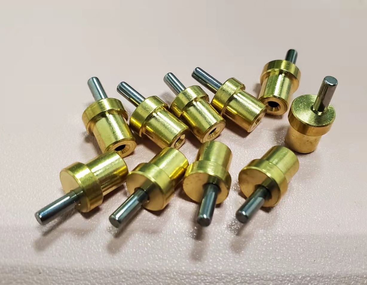 Cabezal de cobre para cortadora de pelo de rueda de motor de eje de rueda excéntrica, cizalla de eje, agujero de 2,0mm, 10 Uds.
