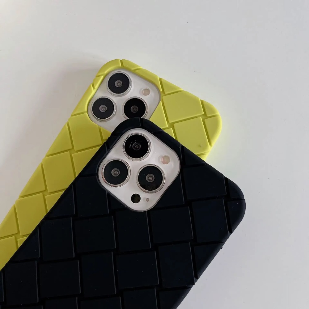 Luxe Geweven Patroon Tpu Telefoon Case voor iPhone 15 14 13 12 11 Pro Max Zachte Siliconen Rubber Achterkant voor iPhone 15 14 Vrouwelijke