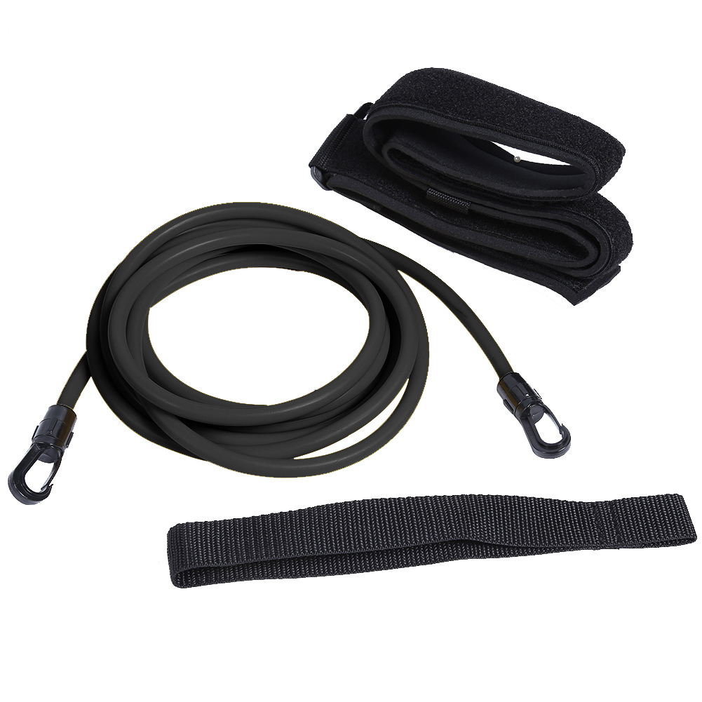 Trainers Force Core Training Tool Swimming Training Resistance Belt Latex Tubes Water Trainer Leash Elastic Rope: 6x10x4-Black