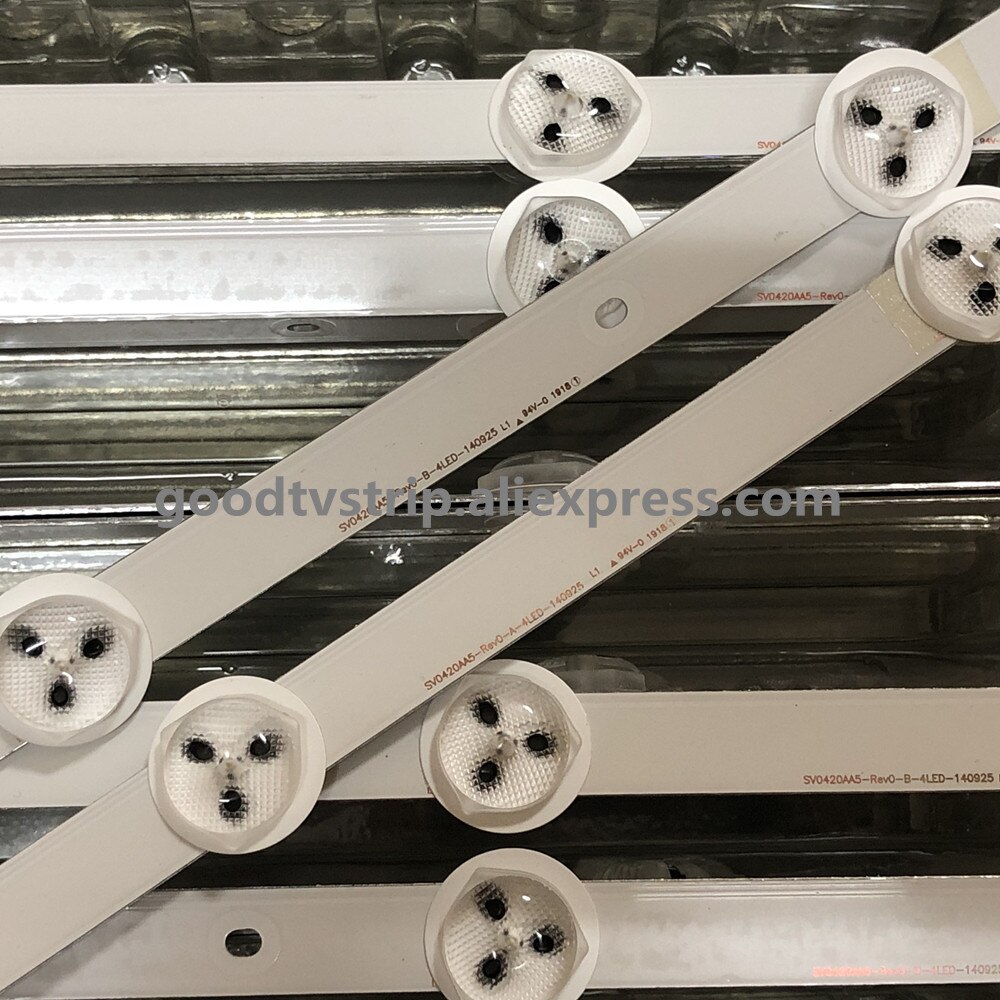 10PCS LED Backlight strip For TV SV0420A88 SV0420AA5 LC420DUE FG A1 TX42AS500 TX42A400B V42FWSD01 09 TH-42LFE7U TX-42AS520B