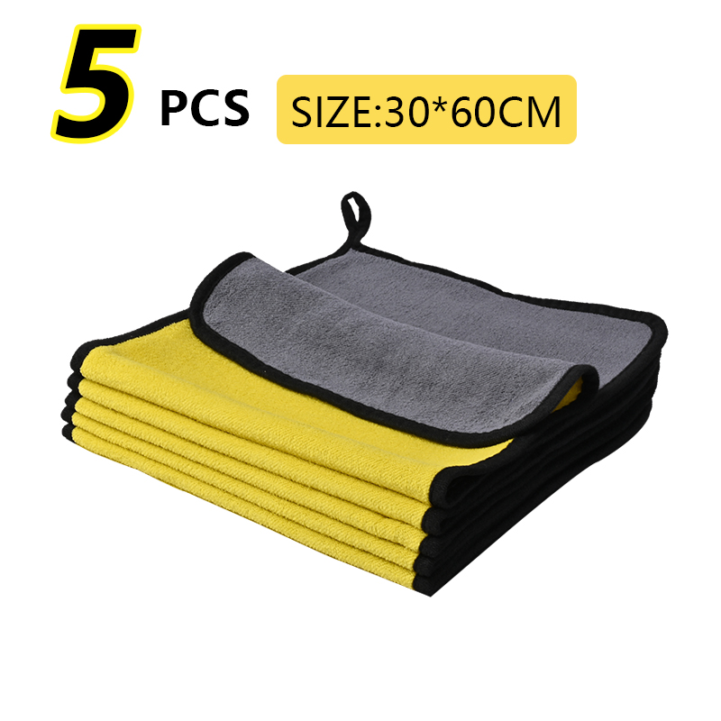 Toalla de tela Nano Ultra fibra para coche, toalla de microfibra para lavado de coches, toalla de lana Coral, paño limpio para el cuidado del coche, hogar y la vida, 10-20 piezas: Plata