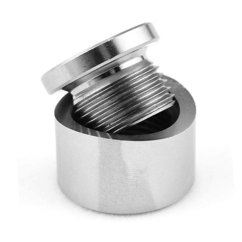 Universal Oxygen Sensor Stainless Steel Plug Nut Stepped Plug Nut Plug Broadband Nut Adapter Welded Plug M18 X 1.5 Threaded Nut