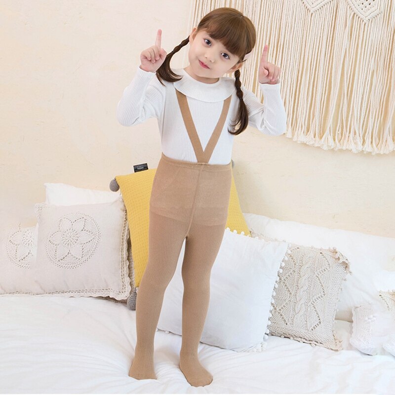 Baby Cotton Pantyhose Newborn Pants High Waist Cross Belt Leggings 49cm Baby Boys Girls Protect Navel Pants