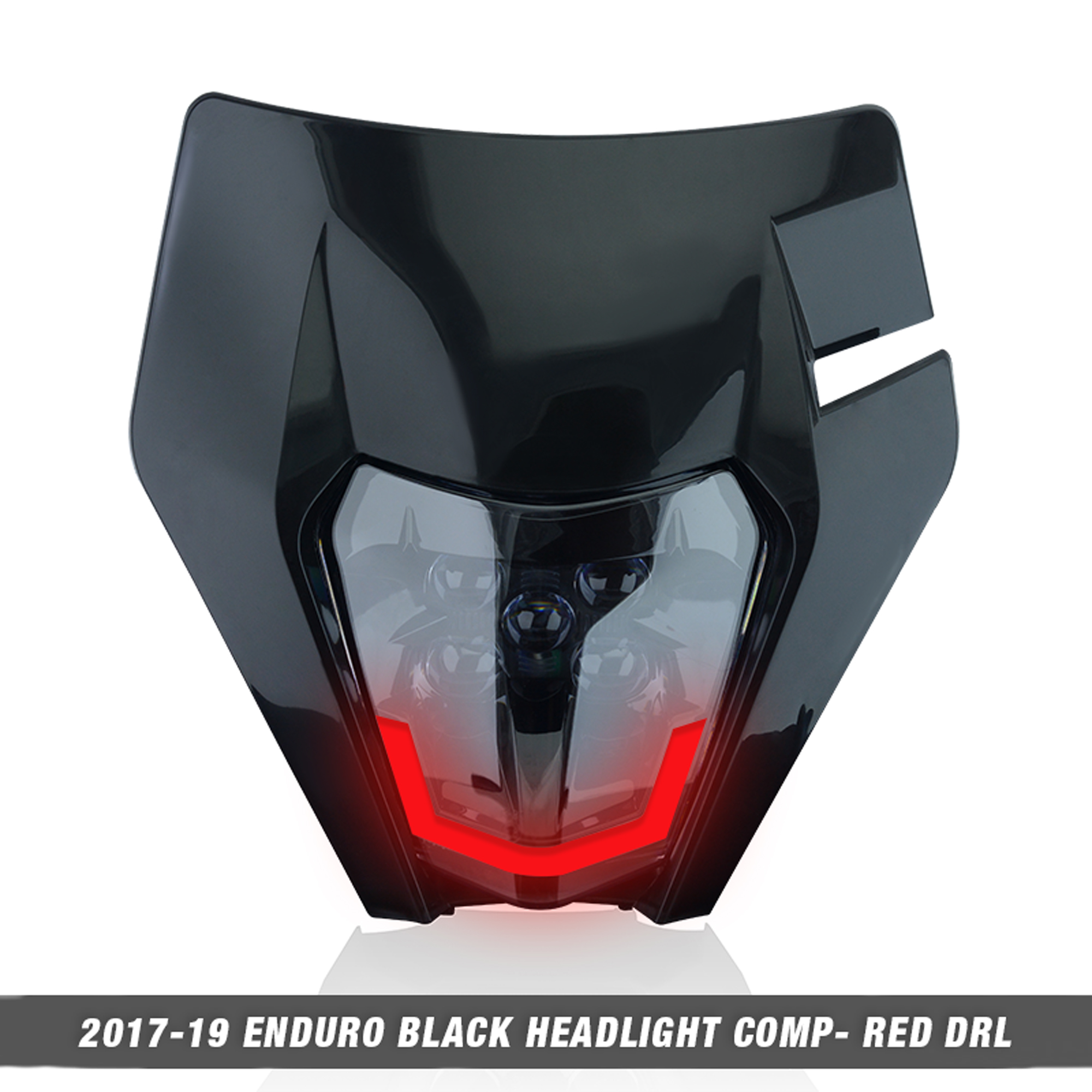 Powerzone faro LED para motocicleta para KTM EXC XC SX MX 125 250 300 450 supermoto faro Universal: Azul hielo