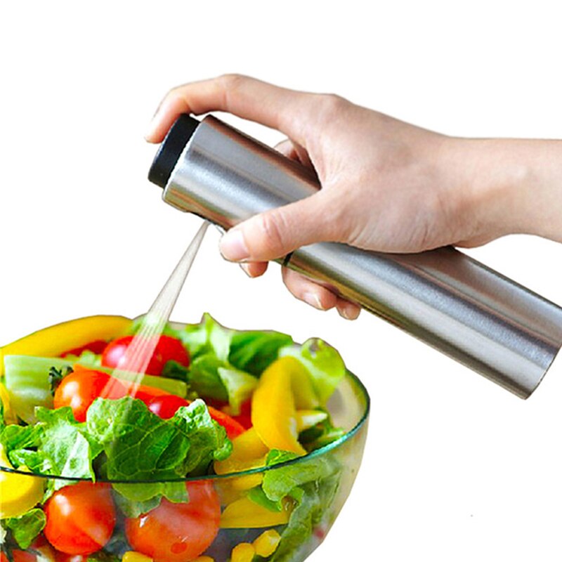 Køkken bagning rustfrit stål olivenolie sprøjte olie spray tom flaske eddike flaske olie dispenser madlavning salat bbq  wf713110