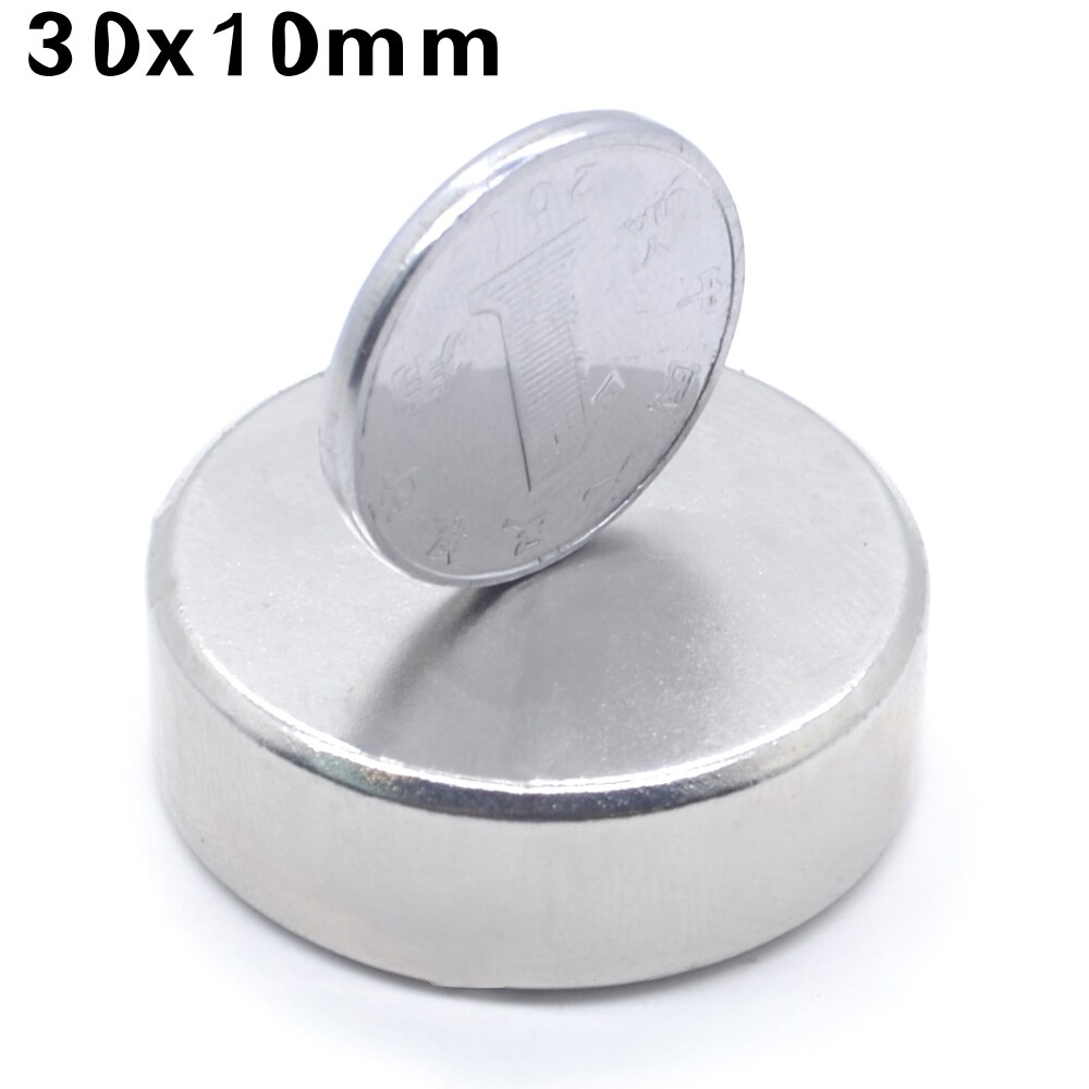 1/2/3/5/10/20 Pcs 30x10 Round NdFeB Neodymium Magnet N35 Super Powerful imanes Permanent Magnetic Disc imanes