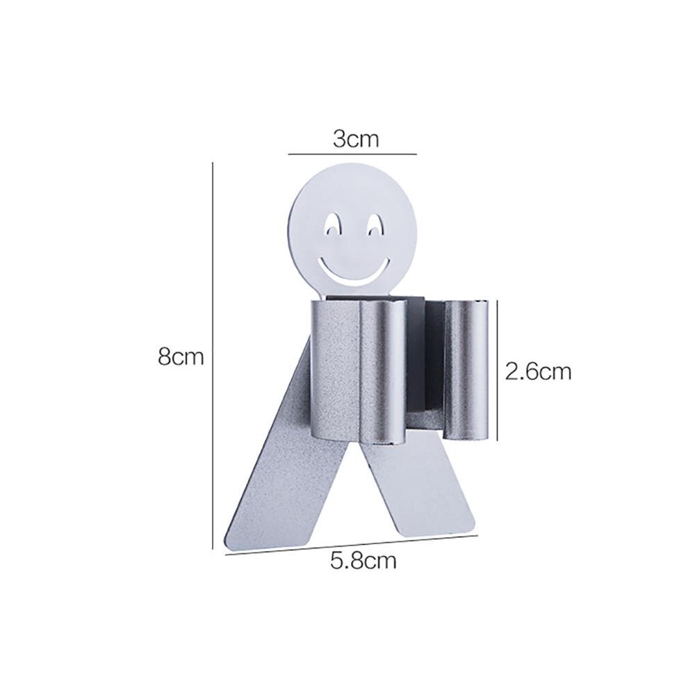 Wall Mounted Cartoon Mop Holder Broom Gripper Umbrella Hanger Hook Cooker Utensil Storage Rack Shelf Bathroom Organizer Tools