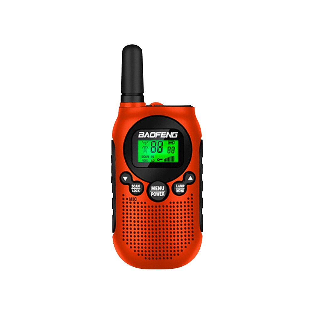 Baofeng BF-T6 enfants talkie-walkie radio enfants rechargeable tenu dans la main de téléphone jouet bidirectionnelle: Rouge / American