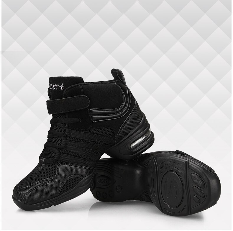 sport Sind mit Weichen Laufsohle Atem Tanz Schuhe Turnschuhe Für Frau Praxis Schuhe Modern Dance Jazz Schuhe Discount Hohe schuh