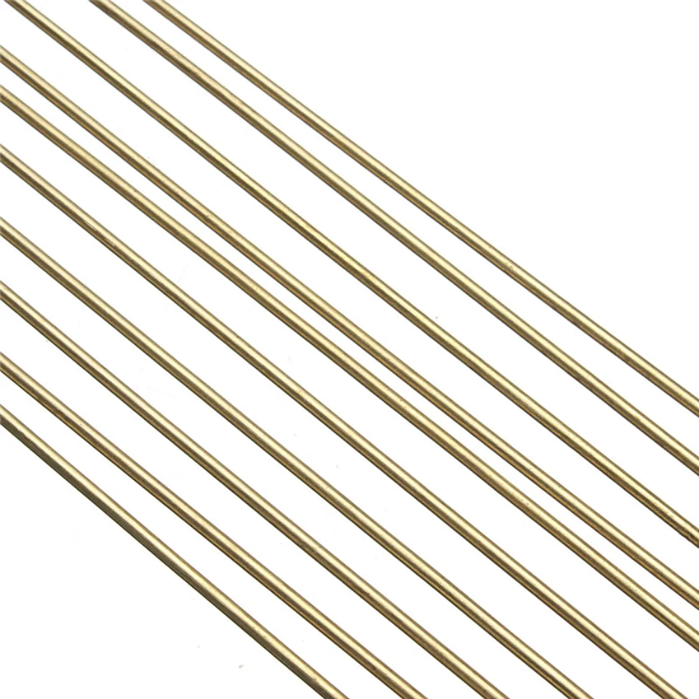 10 stk./sæt messingstænger ledninger elektrode guld bronze reparation svejsning lodning loddestang til smykkefremstilling reparationsværktøj