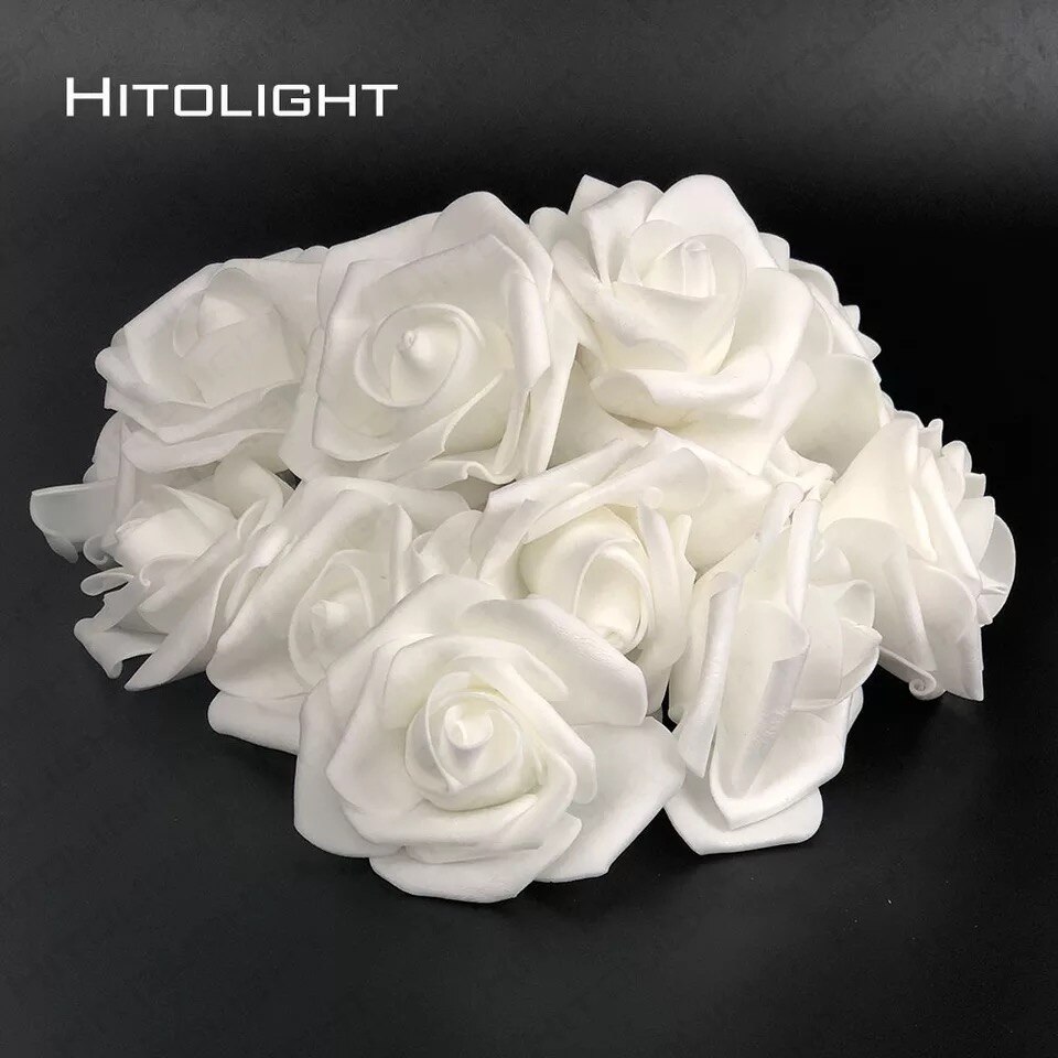 2 m 20LED Battery operated LED Rose Flower light kerstvakantie Lichtslingers voor Valentijn bruiloft Guirlande Decoratie