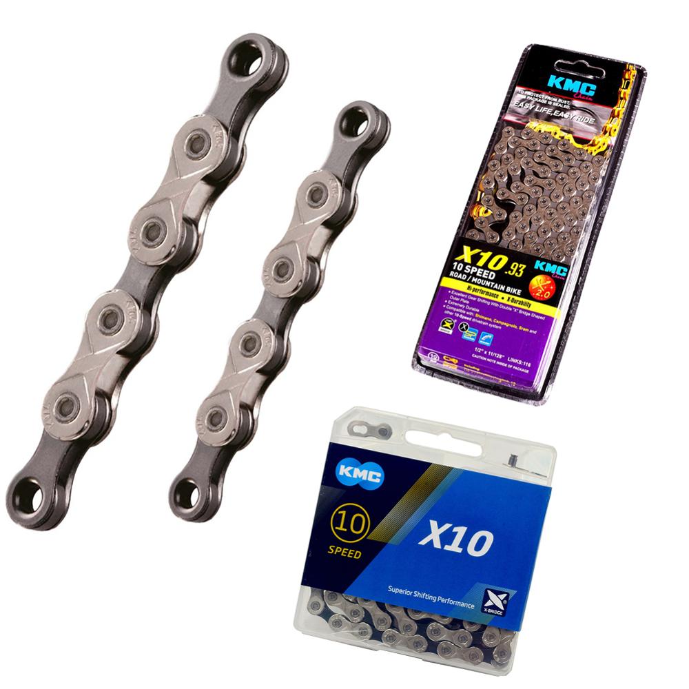 Originele kmc  x10-93 10 speed ketting voor trekking kmc 116 schakels half vernikkeld fiets 10s ketting + kmc ontbrekende schakel