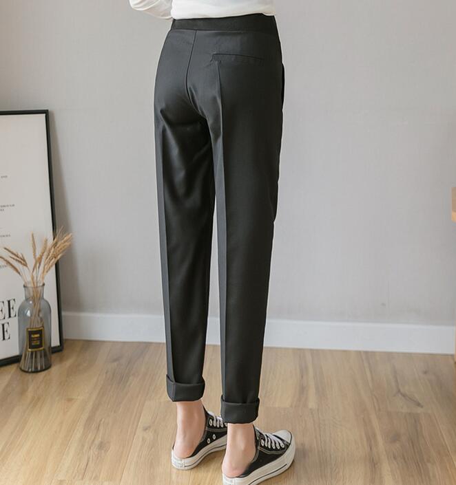 Summer Pregnant Women Trousers Full Length Maternity Clothes Formal Belly Pants Office Lady Pencil Pants
