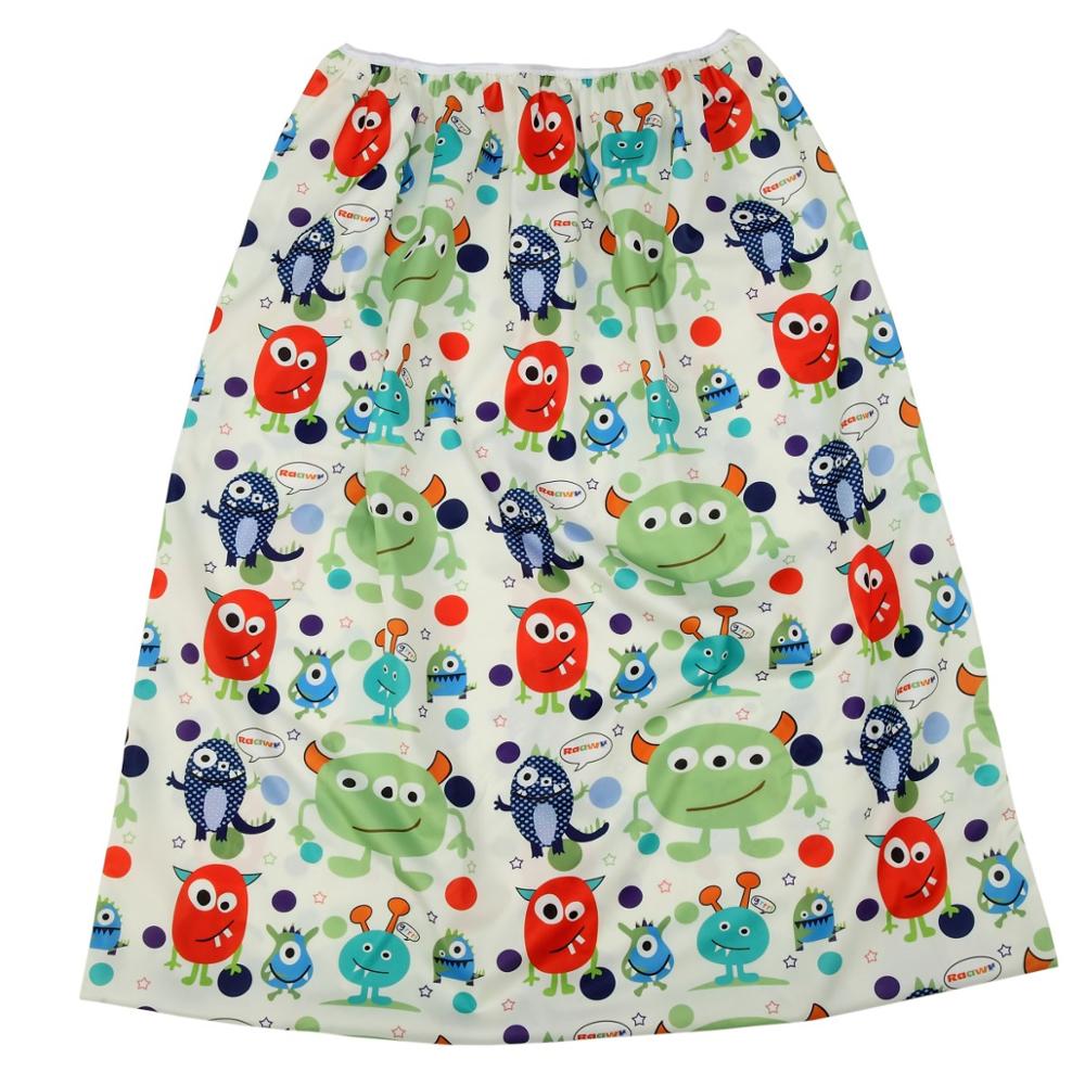 [Sigzagor]Pail Liner for Cloth Diaper Nappy Insert Large Wet Bag Elastic Washable Reusable 70cmx75cm: PL17 monster