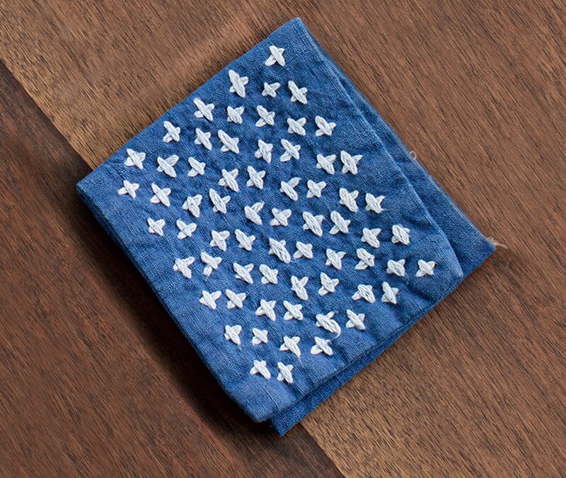 Handgemaakte Katoenen Linnen Vaatdoek Japanse Stijl Servetten Theeceremonie Plant Kleuring Serveren Thee Handdoek Accessoires: Napkins