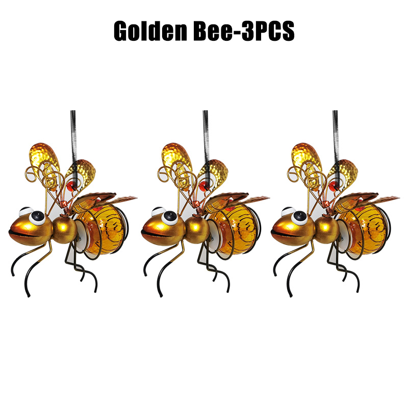10 Stück Solar- betriebene Insekten lampe hängen fliegende Insekten Lampe Ich bin Freien Garten Insekt Licht Ornament für Rasen Sommer Party Hochzeit Deko: Grau