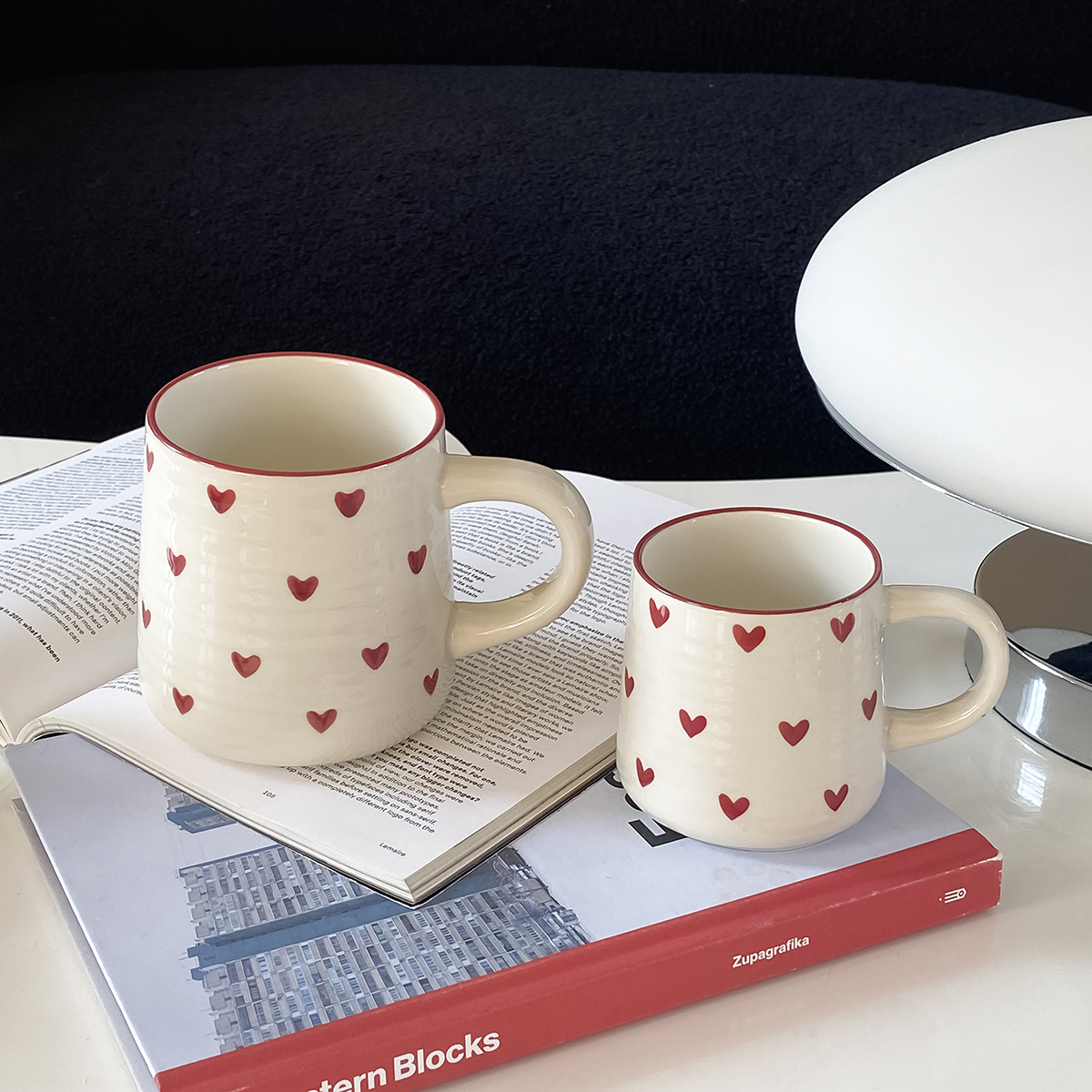 Kubek ceramiczny kocham, uroczy mały kubek ceramiczny kocham Kubek robić kawy, odpowiedni robić picia w domu, popołudniowej herbaty, picia w biurze, kawiarni Latte Sztuka, pamiątki, prezentu walentynkowego, prezentu urodzinowego: FIOLETOWY