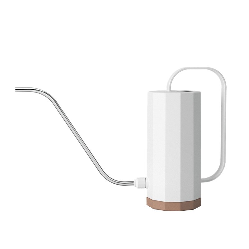 Jardin plastique Succulent arrosoir inox longue bouche fleurs plantes outils: White