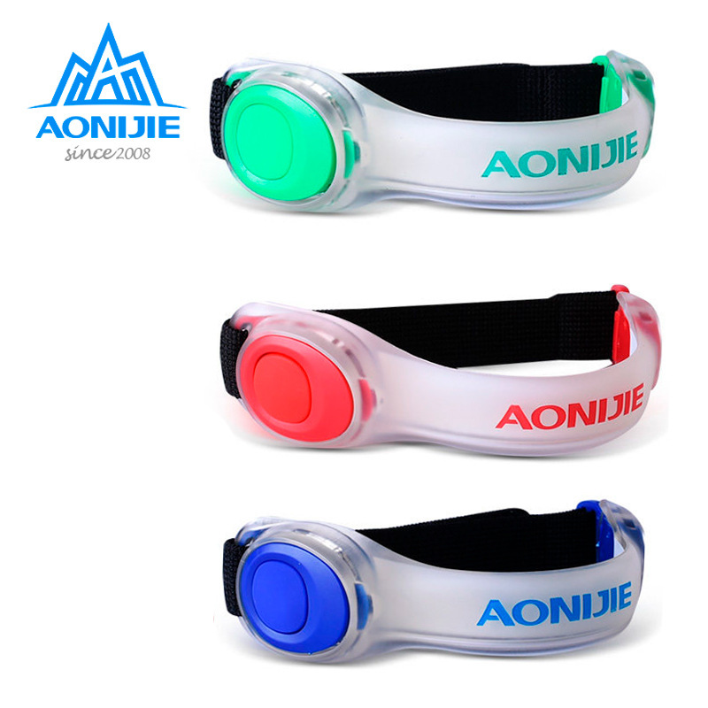 AONIJIE Night Running Fietsen LED Veiligheid Light Lamp Armband Reflecterende Armband Voor Runner Jogger Fiets Rider