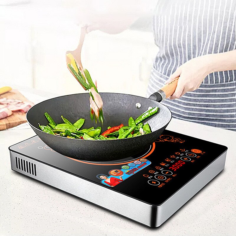 3000W high-power induction cooker household smart touch screen cooking stove