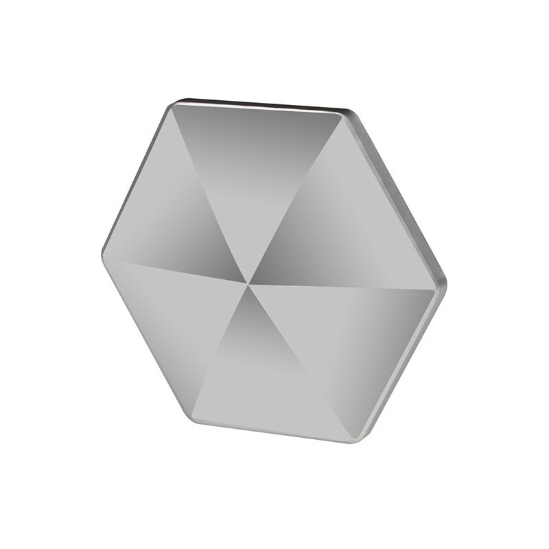 I Bambini di età Giocattolo di Decompressione Flipo Vibrazione Del Desktop Artefatto Cinetica Dito Giocattoli Regalo Ufficio Punta Delle Dita Alleviare Lo Stress Giocattolo per Le Persone: hexagon silver