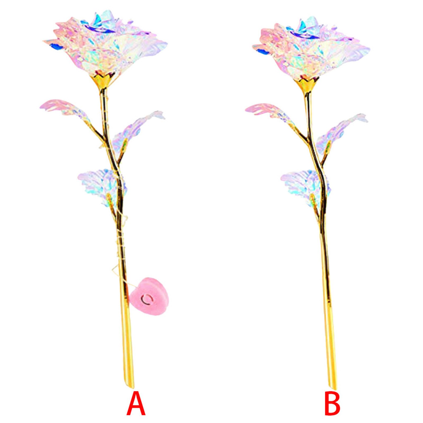 Colorful Luminous Rose Artificial LED Light Flower Girls Love Luminous Rose Christmas Anniversary dia de la madre