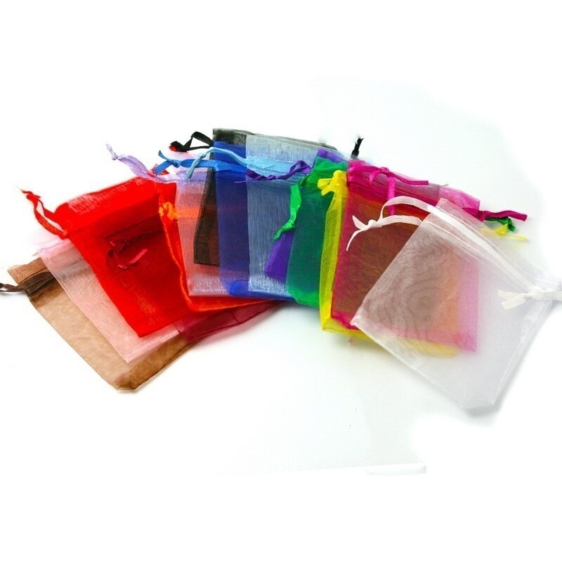 7x9cm/9x12cm 30pcs/bag Jewelry Packaging Drawable Organza Bags Bags & Pouches,Jewelry Packing Bags