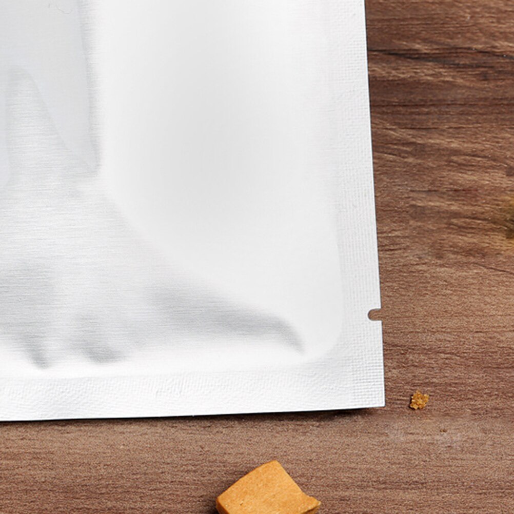 Sac en Mylar avec feuille d&#39;aluminium, 100 pièces, thermoscelleuse sous vide, emballage de stockage des aliments