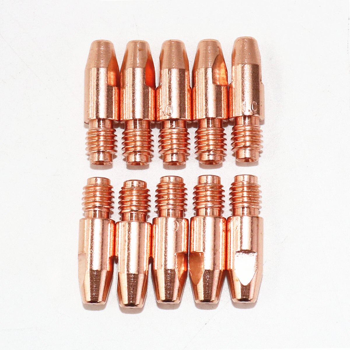 10 stuks 36kd contacttips cucrzr mig-toorts/pistool verbruiksartikelen 0.8/1.0/1.2mm lastips voor euro-stijl mig mag-lastoorts