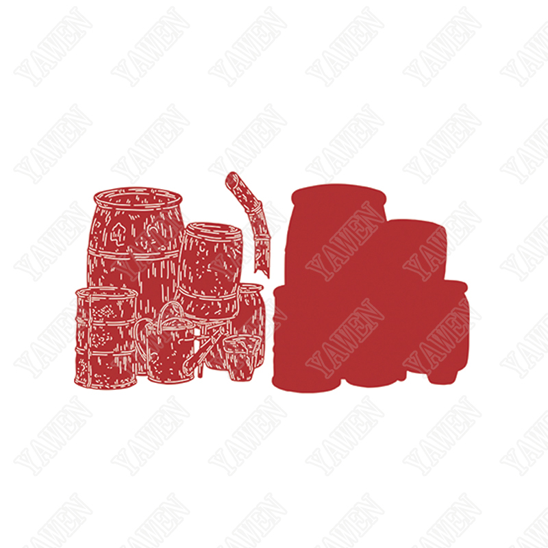 Bucket Die Set Metal Cutting Dies Scrapbook Diary Decoration Stencil Embossing Template Diy Greeting Card Handmade: Default Title