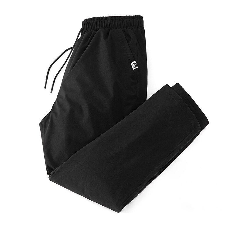 Pantalones acolchados impermeables para hombre, pantalones impermeables térmicos gruesos para deportes al aire libre, de algodón, para invierno, esquí, senderismo