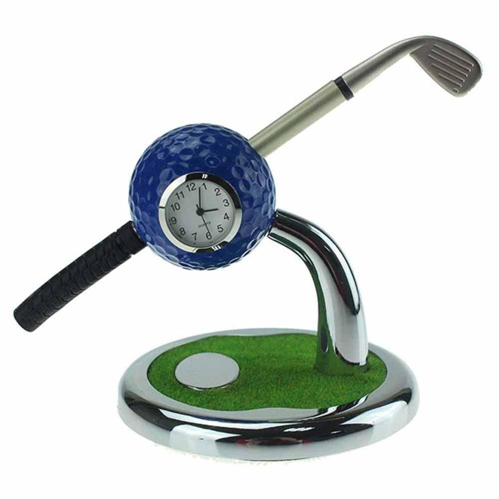 Mini bolígrafo con pelota de Golf de escritorio, soporte con bolígrafos de Golf, Juego de 2 piezas de Golf, recuerdo de gira, de novedad