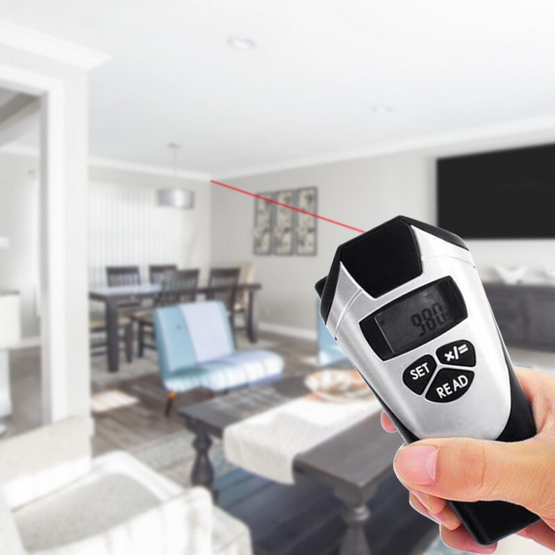 Ultrasonic Rangefinder Hand Infrared Handheld Measuring Ruler Electronic Measuring Instrument Multifunction Rangefinder -1