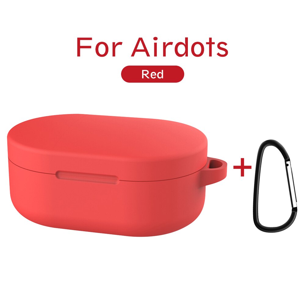 funda protectora de silicona para Redmi Airdots airdots airdot TWS funda inalámbrica Bluetooth para auriculares con gancho