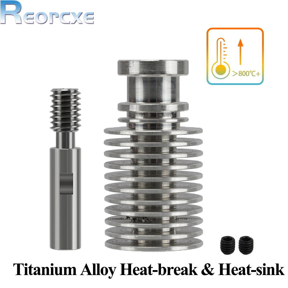 E3D V6 Heatbreak Heatsink kit Bi-Metal Titanium Alloy Short Distance Upgraded kit For Kingroon KP3S KP3S Pro S1 KP5L Hotend: green