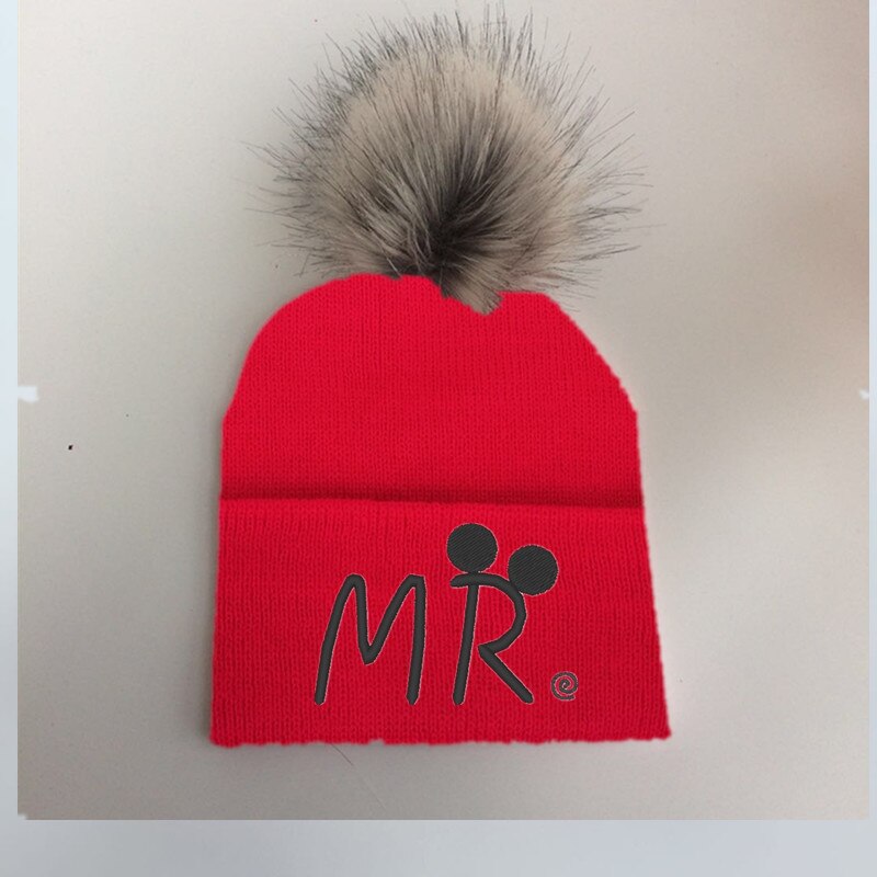 Lente Winter Peuter Baby Kids Kinderen Baby Kleurrijke Wasbeer Faux Fur Pom Pom Hat Cap Beanie Voor Meisjes En Jongens pom Beanie: mr-5