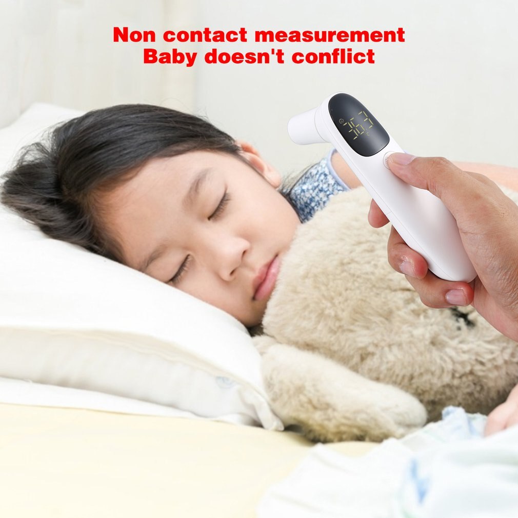 Infravermelho testa termômetro sem contato bebê adulto infravermelho termômetro eletrônico lcd backlight testa medidor de temperatura