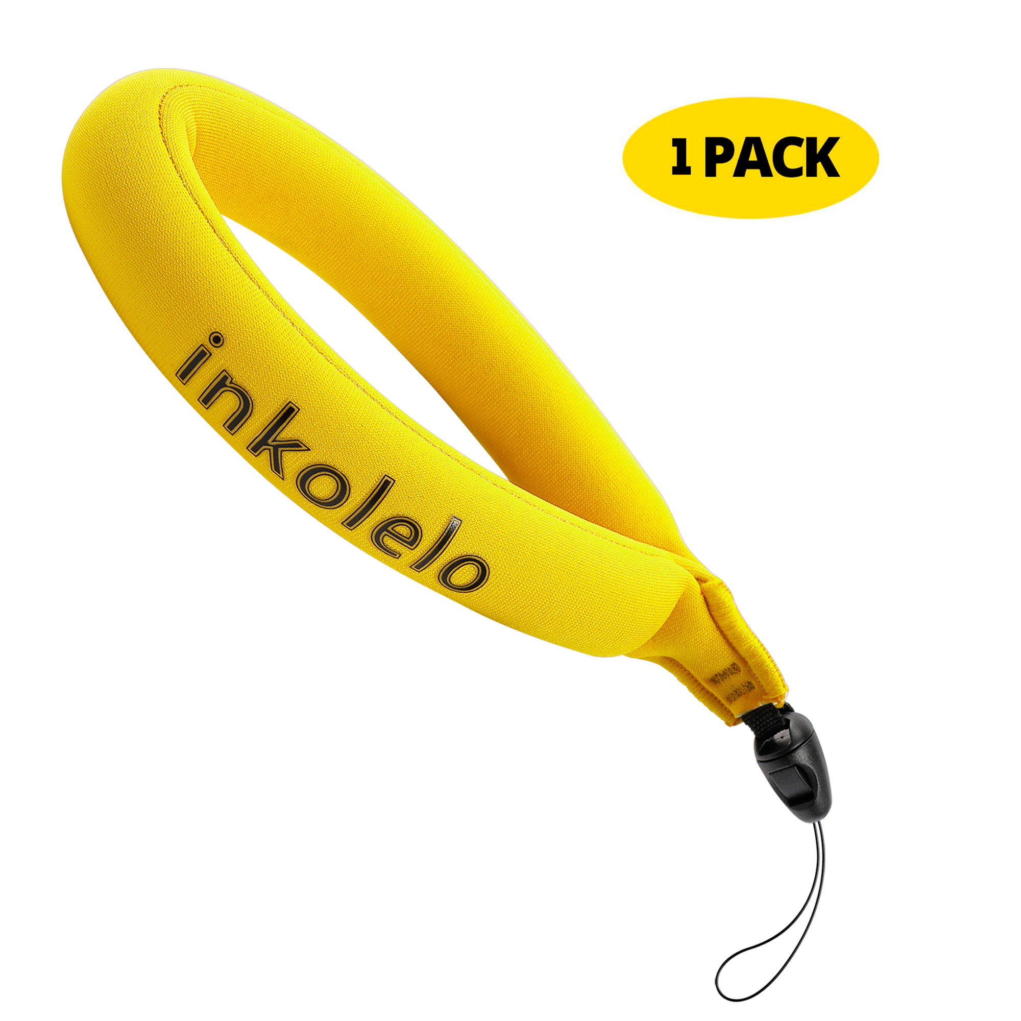 Inkolelo vanntett kamera flytestropp universal flytende håndleddsstropp for undervanns gopro nikon canon fujifilm olympus mobil: 1 stk. gul