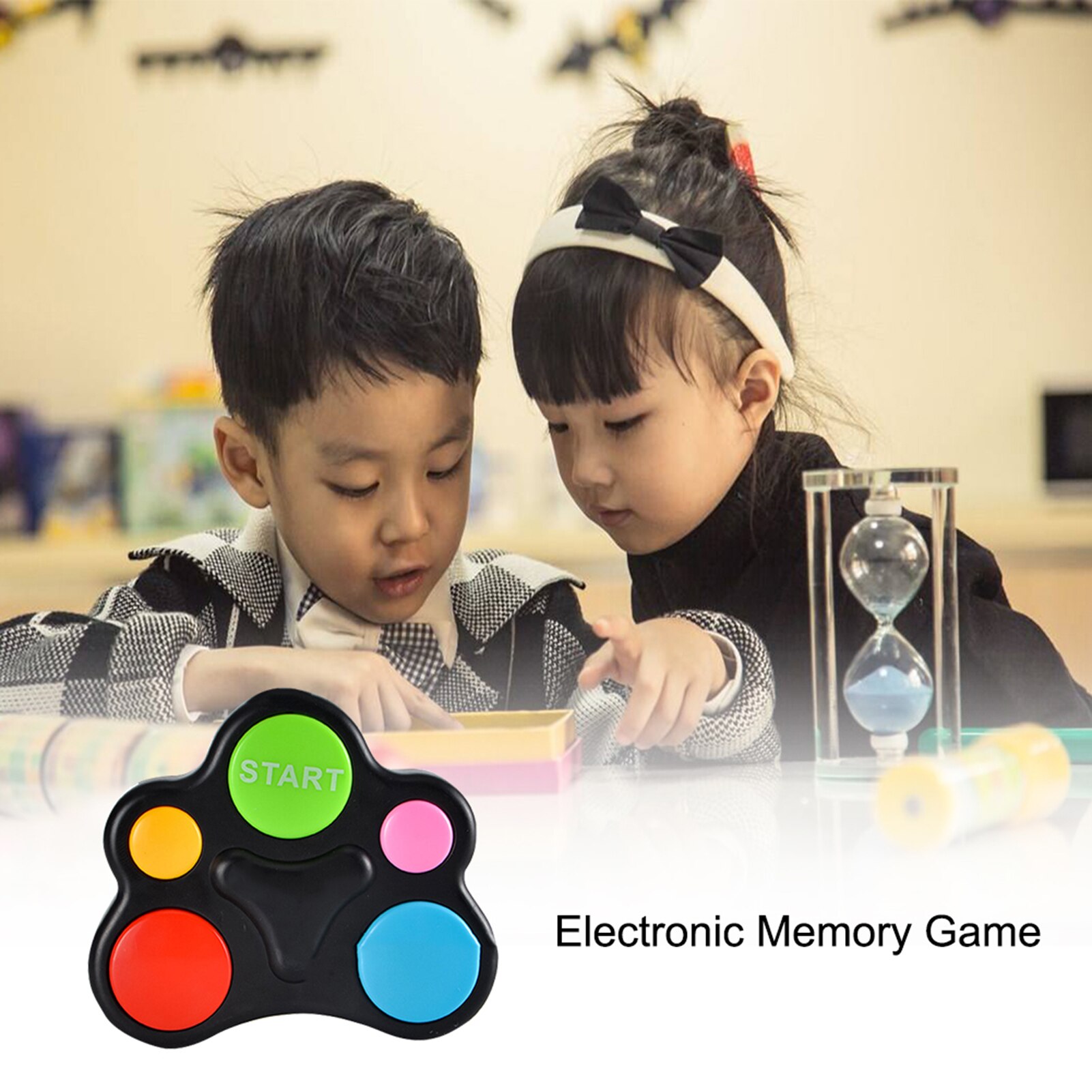 Memory Training Toy Puzzle Memory Game Console LED Light Sound Interactive Training Hand Brain Coordination Toys For Children