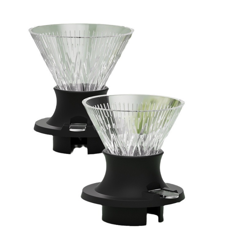 Kubek z filtrem robić kawy wielokrotnego użytku, ręcznie parzony papierowy filtr robić kawy, zanurzeniowy filtr, lejek w kształcie litery V