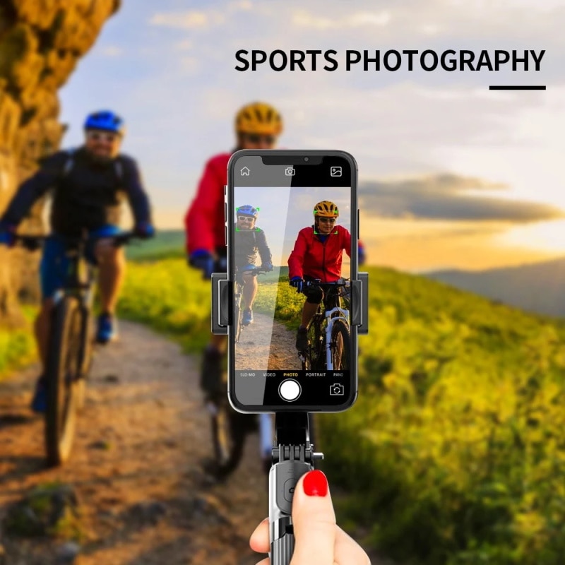 L08 l07 bluetooth handheld gimbal stabilisator selfie stick met statief anti-shake verstelbare selfie standaard zelfontspanner artefact staaf