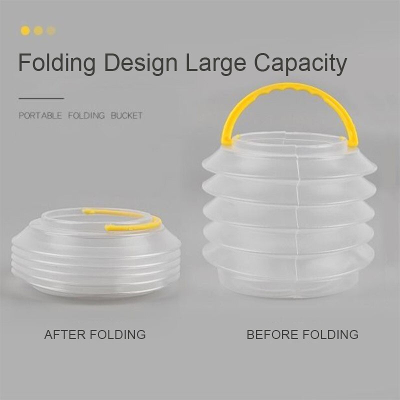 Vouwen Pen Wasmachine Borstel Wassen Emmer Transparante Plastic Draagbare Verf Borstel Emmer Borstel Vat Gratis Sponzen