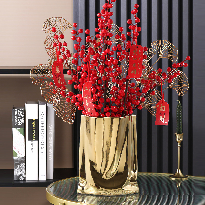Jarrón de flores con volantes plateados, jarrón de cerámica, arreglo de flores de porcelana, decoración con forma de bolsa, terrario, decoración del hogar, jarrones