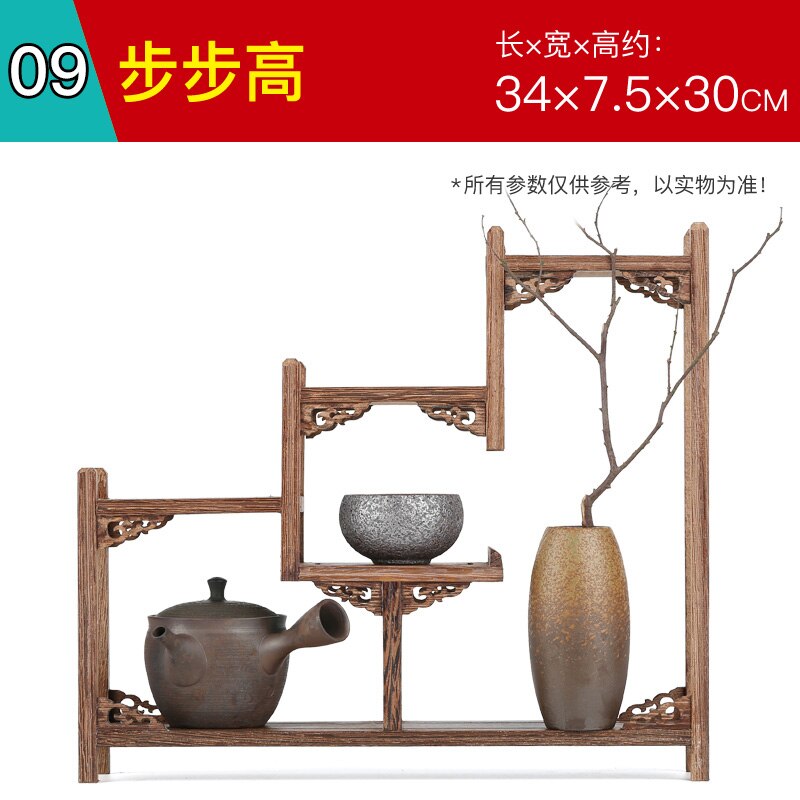 Kleine Massief Houten Eenvoudige Thee Pot Houder Antiek-En-Curiosa Planken Kippenvleugels Hout Chinese Stijl Thee Pot lade: 09 BBK