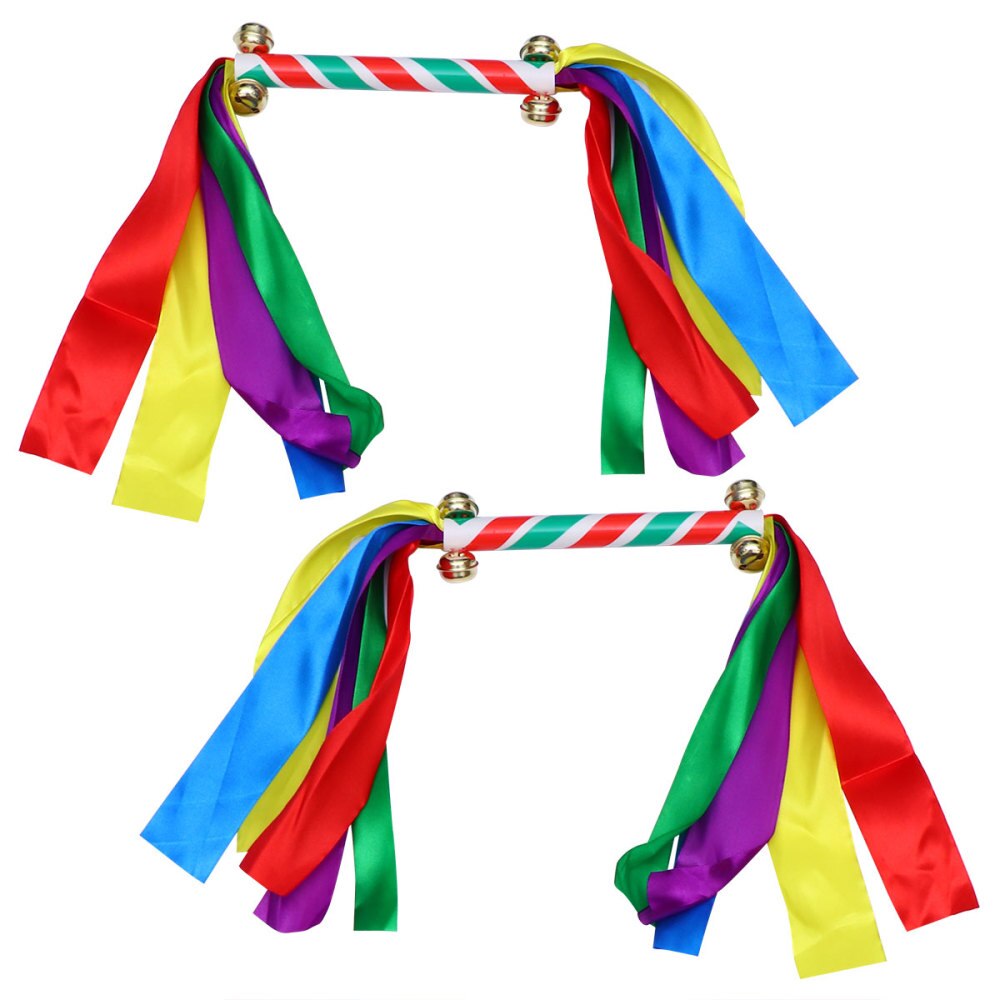 2pcs Cheering Props Durable Protable Colorful Dancing Streamers Gymnastics Props for Boy Performance Cheering